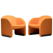 for sale on 1stdibs pair of ten ben armchairs in two tone orange wool on black enameled alu modern leather lounge chair armchair vintage vintage lounge chair