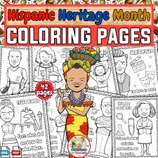 Hispanic Heritage Month Coloring Pages | Spanish Historical Figures  activites - Classful