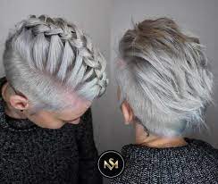 Pin Von Piep73 Auf Short Hair Braids Frisuren Kurz Geflochtene Frisuren Fur Kurze Haare Kurzhaarfrisuren