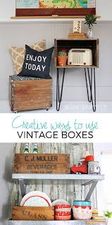 Creative Ways To Use Vintage Boxes In Home Decor Robb Restyle Vintage Home Decor Funky Home Decor Home Decor