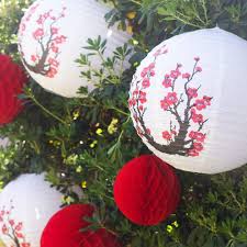 Lunar New Year Decor In 2020 Japanese Paper Lanterns Chinese New Year Decorations Chinese New Year