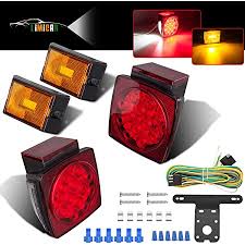 Check spelling or type a new query. Amazon Com Limicar 12v Led Trailer Light Kit Waterproof Tail Lights With Amber Clearance Marker Lights Wiring Harness License Plate Bracket For Truck Boat Trailer Rv Marine Automotive