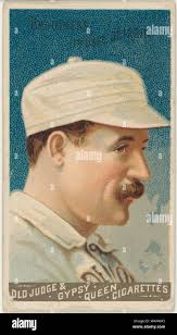 Dan Brouthers, Detroit Wolverines, baseball card portrait Stock Photo