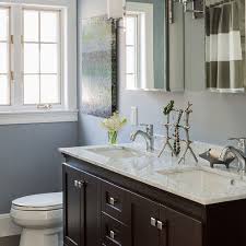 The bathroom is associated with the weekday morning rush, but it doesn't have to be. Ideas For Bathrooms With Double Vanities