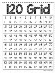 120 Number Grid Freebie Math Math Expressions Number