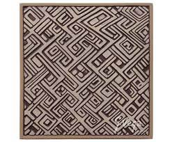 Ceramic Tile With African Design Glazed In Neutral Tones Etsy In 2021 Ceramic Wall Art African Wall Art Antiqued Wall Art