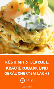 Rosti Mit Steckrube Krauterquark Und Gerauchertem Rezept Steckrube Lebensmittel Essen Steckruben Rezepte