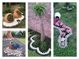The best option is to ask your friend to help you. Affordable Pebble Garden Decor Ideas