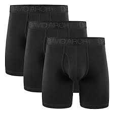 David Archy Men S Breathable Bamboo Rayon Boxer Briefs