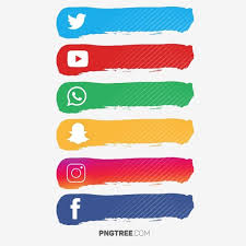 Social Media Button Gradient Logo Clipart Social Media Icons Social Media Png Transparent Clipart Image And Psd File For Free Download Social Media Buttons Logo Facebook Youtube Logo