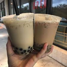 Repost Angelvoice113 These Guys At Bonbon Cafe Have Me Hooked Nagasaki Greenteawithhoney And Okinawa Brownsugar Bubble Tea Green Tea And Honey Milk Tea