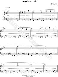Please check if transposition is possible before your complete your purchase. Yann Tiersen La Piece Vide Sheet Music Piano Solo In A Minor Download Print Sku Mn0091412
