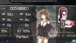 Lain Will Stetson Harumachi Clover Swing Arrangement Dictate Edit Oh No Hddthr Mapset By Sotarks 8 08 97 70 Fc 647pp 114 34 Ur Osugame Welcome to the circle people osu! harumachi clover swing arrangement