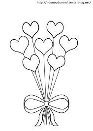 coloriage ballons en formes de coeurs et dessin gratuit a imprimer dessine les coloriages form 2021 fete des meres fleur nuage