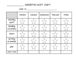 Second Grade Behavior Chart Daily Sticker Chart Behavior