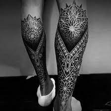 Mandala Tatuaje Pierna Gemelo En 2021 Tatuajes Pierna Tatuaje Rodilla Tatuajes Tribales Pierna