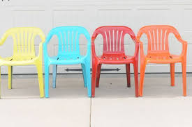 Bring New Life To Your Old Plastic Chairs With Krylon Spray Paint Plasticchair Plastic Chair Backyard Chairs Painting Plastic Chairs