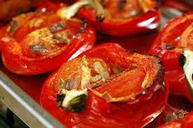 Roasted Peppers W Capers Anchovies Olives 6 Bell Peppers Preferably 2 Red 2 Yellow And 2 Orange Oli Stuffed Peppers Side Dishes For Bbq Roasted Peppers