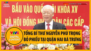 Nguyễn thị kim ngân (sinh ngày 12 tháng 4 năm 1954) là nữ chính trị gia người việt nam.bà là chủ tịch quốc hội thứ 8 của nước cộng hòa xã hội chủ nghĩa việt nam, chủ tịch hội đồng bầu cử quốc gia việt nam. Tá»•ng Bi ThÆ° Nguyá»…n Phu Trá»ng Báº§u Cá»­ Táº¡i Ä'iá»ƒm Bá» Phiáº¿u 58 Nguyá»…n Du Quáº­n Hai Ba TrÆ°ng Ha Ná»™i Vtv4 Youtube