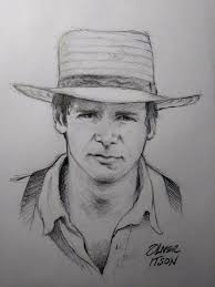 Today I am starting what I call Friday Faces. Every Friday I will post a  portrait that I've created. The inaugural portrait is of Harrison Ford in  the role of John Book