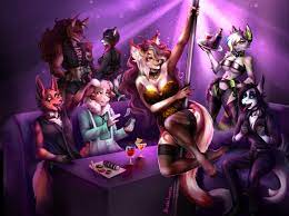 Strip Club (completed ych) by AV_Malina -- Fur Affinity [dot] net