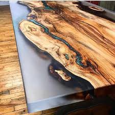 Ne peut etre vendu separerment ,raison de la vente, grande maison vendue et ne fait pas dans le petit appart. Comment Realiser Une Table Riviere Avec De La Resine Epoxy Resine Epoxy Resine Epoxy Bois Faire Une Table