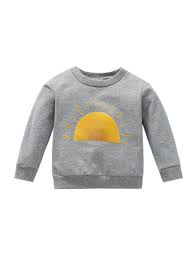 Unisex Baby Sweatshirt Long Sleeve Sun Printed 6 12 18 24 Months Jumper Tops Walmart Com