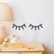 Maybe you would like to learn more about one of these? Walplus Sleepy Eyes Grey Wall Decor Scandinavian Style Nursery Babyroom Kids Cute Eyelashes Girl Baby Modern Children Peel And Stick Wall Stickers Room Decorations Walmart Com Walmart Com