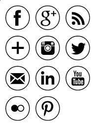 Black And White Social Media Icons Png Social Media Stra Socialmedia Free Social Media Icons Black Circle Rings Loved And Pinned By Social Media Icons Free Social Media Icons Free Social Media