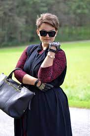 curvy claudia the katharine dress plus size frisuren kurze haare outfits styling kurzes haar