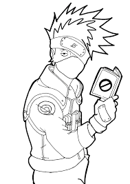 Sakura haruno from naruto anime coloring pages for kids, printable free. Kakashi Coloring Book Razukraski Com