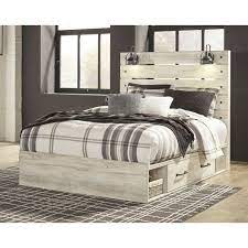 The set includes a king size bed, dresser, mirror and. Cambeck Panel Bed W Side Storage Signature Design Furniture Cart