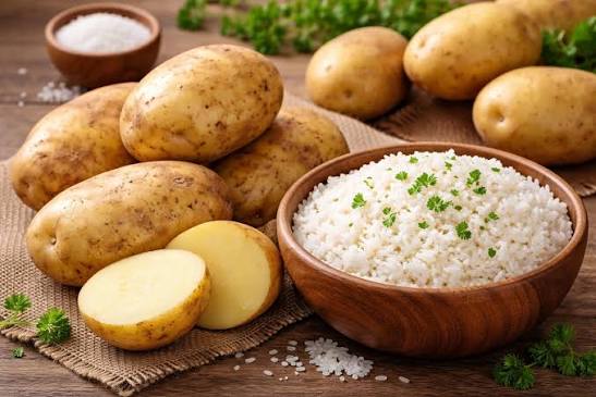 Do you know that if you cook rice and potato, chill them and then eat them, they become heathier? Here's the thing: When starchy foods like rice, potatoes or pasta are cooked