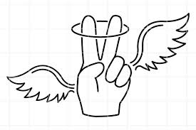 Download Peace With Angel Wings Svg Angel Wings Cut File Peace Svg 1266453 Cut Files Design Bundles