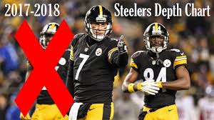 2017 2018 pittsburgh steelers first depth chart no leveon bell