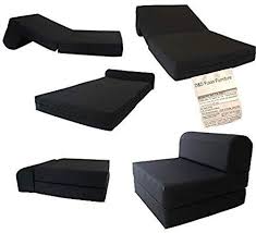 Amazon Com D D Futon Furniture Black Sleeper Chair Folding Foam Bed Sized 6 X 32 X 70 Studio Guest Foldable Chair Beds F Foam Sofa Foldable Chairs Bed Sizes
