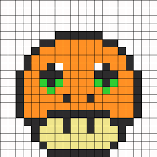 Charmander Mushroom Bead Pattern Dessin Petit Carreau Dessin Carreau Champignon Dessin