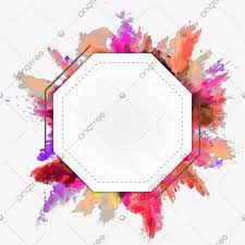 Frame Vector Color Frame Color Splash Frame Octagonal Frame Frame Color Color Frame Png And Vector With Transparent Background For Free Download Color Splash Red Watercolor Splash Color Splash