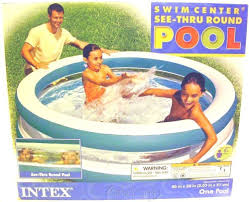 Intex Large Round Swimming Pool Family Sized Inflatable Big Deluxe Nib New Intex Inflatable Swimming Pool Swimming Pools Pool