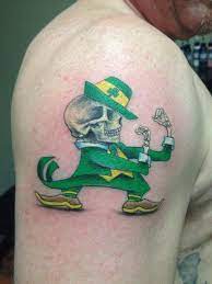 Irish tattoos come in a great variety of styles, stemming from the rich and varied artistic traditions that are part of the irish culture. Fighting Irish Skully By Pineapple Tattoonow