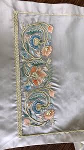 10 hand embroidery pattern, attractive cushion cover design,hand embroidery,हाथ की कढ़ाई,কুশন ডিজাইন. Needlework Pinterest Com Border Embroidery Designs Textile Art Embroidery Handwork Embroidery Design