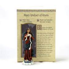 The back contains a prayer to mary, undoer of knots. Mary Undoer Of Knots Gift Set Ewtn Religious Catalogue