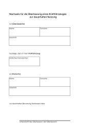 Bei einer aufhebung des anstellungsvertrags zwischen der firma und dem mitarbeiter endet automatisch auch. Https Www Guestrow De Fileadmin Downloads Formulare Nachweis Kfz Ueberlassung Pdf