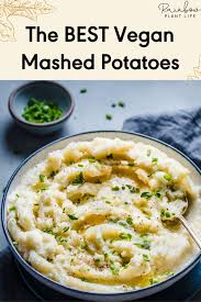Creamy Fluffy Vegan Mashed Potatoes Vegan Mashed Potatoes Vegan Instant Pot Recipes Mashed Potatoes
