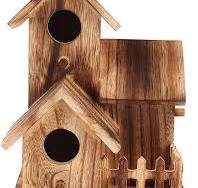 Amazon.com: Casa de madera para pájaros de lujo para colgar ...