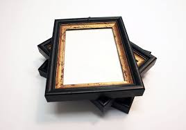 Black ikea picture frames 11x9 with included 5x7 white/beige mat. 5x7 Vintage Black And Gold Wood Picture Frame By Theoaksmithpantry 12 75 Gold Picture Frames Picture On Wood Wood Picture Frames