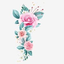 Horizontal Watercolor Flowers Decoration For Card Design Border Png And Psd In 2020 Watercolor Flowers Floral Poster Flower Drawing