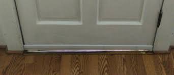 It usually has a solid core of wood, composition board, or solidly packed foam. How To Fix Gap Under Front Door Threshold Doityourself Com Community Forums
