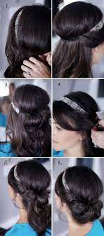 Anleitung Fur Eine Elegante Frisur Mit Haarband Das Fest Haarband Frisur Haarband Frisur Anleitung Elegante Frisuren