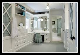 Walk In Closet Off The Bathroom With A Makeup Vanity With Plenty Of Natural And Artificial Lighti Dressing Room Design Closet Designs Interior Design Portfolio